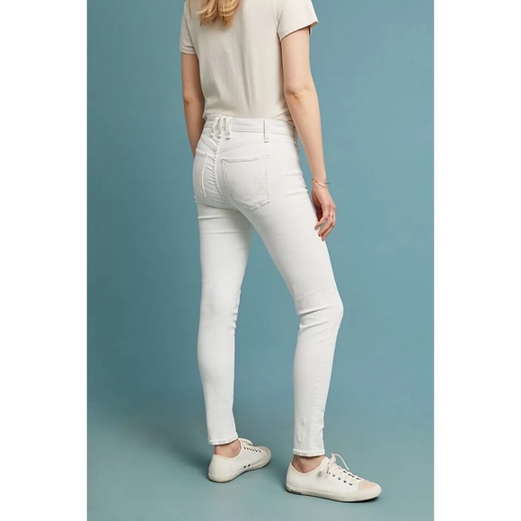 McGuire White Isabeli Mid Rise Lace Up Skinny Jeans 27 4 - Picture 7 of 10